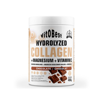 Colágeno Hidrolizado + Magnesio + Vitamina C Vitobest 450 g Chocolate